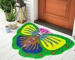 MULTI COLORED DOORMAT FOR GIFTING PURPOSE UNIQUE BUTTER FLY DESIGN-thumb1