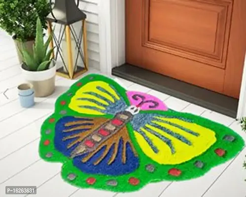 MULTI COLORED DOORMAT FOR GIFTING PURPOSE UNIQUE BUTTER FLY DESIGN-thumb2