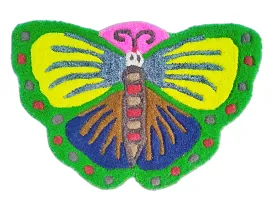 MULTI COLORED DOORMAT FOR GIFTING PURPOSE UNIQUE BUTTER FLY DESIGN-thumb2