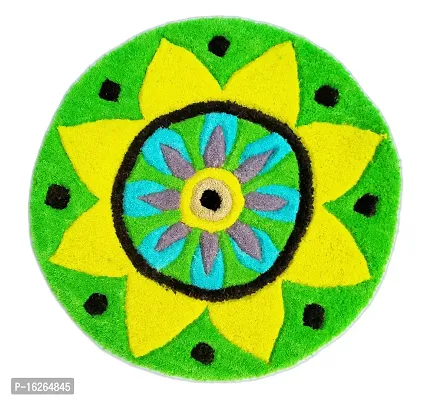 Hallolo Furnishing Floral Geometrical Designed Door mats for Home Entrance Living-thumb0