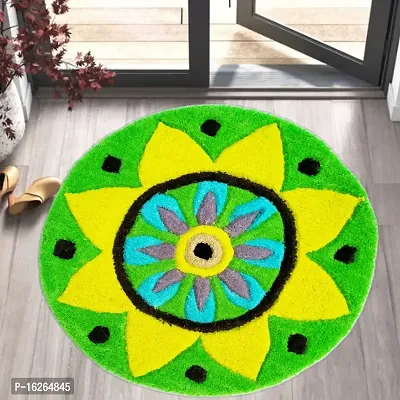 Hallolo Furnishing Floral Geometrical Designed Door mats for Home Entrance Living-thumb2