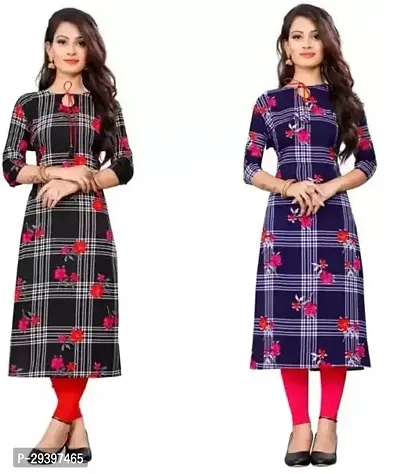 Stylish Crepe Kurta for Women Pack of 2