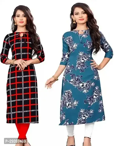 Stylish Crepe Kurta for Women Pack of 2-thumb0