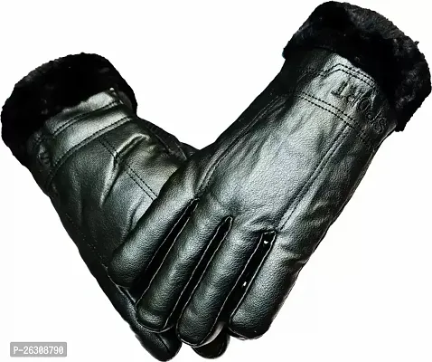 Stylish Solid Protective Men Gloves-thumb0