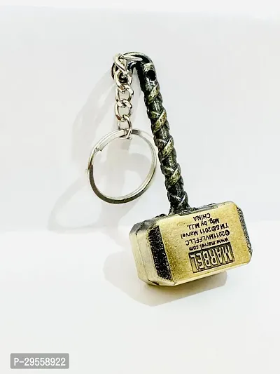 Trendy Metal Thor Hammer Key Ring-thumb0