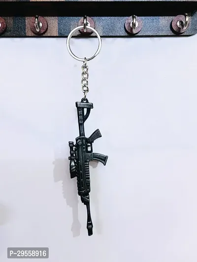 Trendy Metal Gun Key Ring