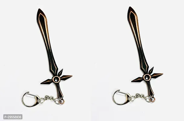 Trendy Metal Sword Key Ring