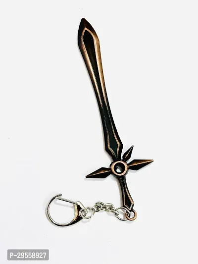 Trendy Metal Sword Key Ring-thumb0