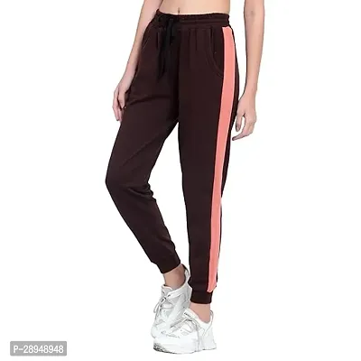 Classic Polyester Solid Track Pant for Women-thumb0