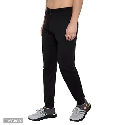 Classic Polyester Blend Solid Track Pant for Men-thumb0