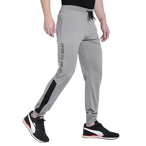 Trendy Polyester Blend Regular Track Pants For Men 