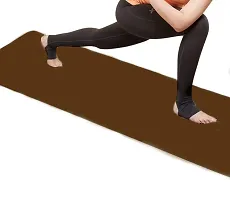 YOGA MAT(ROYAL)4MM BROWN COLOR-thumb3