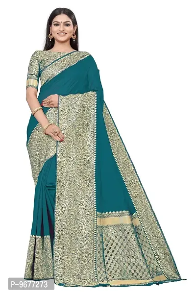 Smooth Kanjeevaram Silk Saree Pure Zari Traditional Women's Wedding Piece Bollywood Designer (FIROZI)