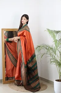 Elegant Art Silk Kanjeevaram Jacquard Saree With Blouse Piece-thumb2