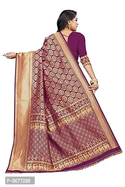 Kanchipuram Studio Wedding Banarasi Silk Saree | Indian Ethnic Wear | Traditional Women's Sari-thumb3