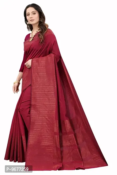 Kanchipuram Printed Ethnic Silk Saree | Indian Ethnic Wear | Traditional Women's Wedding Piece Bollywood Designer (MAROON)-thumb2