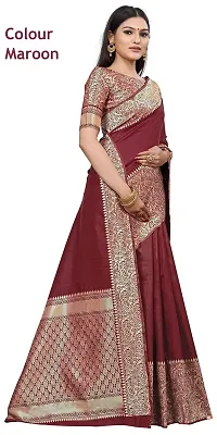 Smooth Kanjeevaram Silk Saree Pure Zari Traditional Women's Sari-thumb1