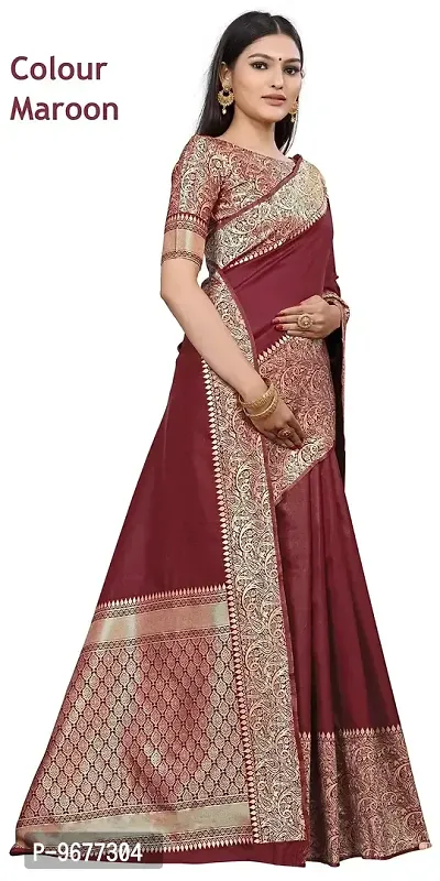 Smooth Kanjeevaram Silk Saree Pure Zari Traditional Women's Sari-thumb2