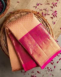 Ethnic Art Silk Kanjeevaram Zari Woven Saree For Women-thumb1