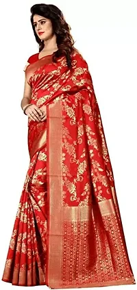 Women's Premium Soft Silk Saree Zari Vintage Indian Blouse 100% Woven Sarees Handwoven Fabric Traditional Women's Sari-thumb2