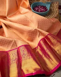 Ethnic Art Silk Kanjeevaram Zari Woven Saree For Women-thumb3