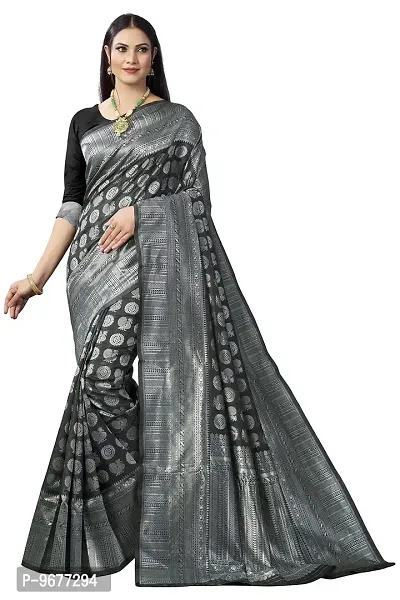 Buy Silver Organza Saree online-Karagiri