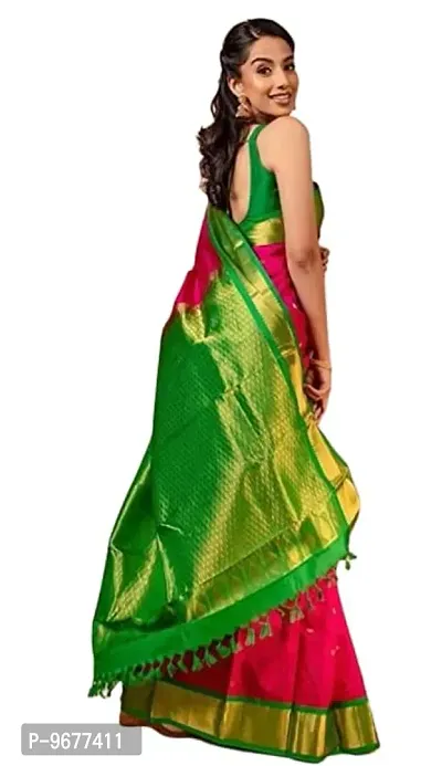 Soft Art Silk Kanjivaram Saree | Indian Ethnic Wear | Traditional Women's Wedding Piece Bollywood Designer