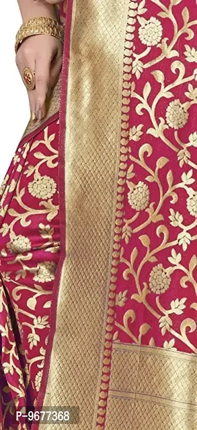 Copper Zari Pure Silk Saree | Indian Ethnic Wear | Traditional Women's Wedding Piece Bollywood Designer (RED)-thumb3