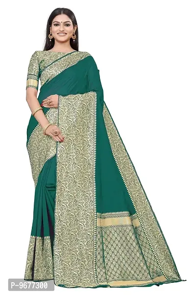 Smooth Kanjeevaram Silk Saree Pure Zari Traditional Women's Wedding Piece Bollywood Designer (RAMA)