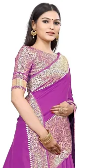 Smooth Kanjeevaram Silk Saree Pure Zari Traditional Women's Wedding Piece Bollywood Designer (PINK)-thumb4