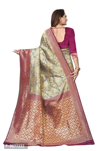 Kanjeevaram Silk Saree| Indian Ethnic Wear | Traditional Women's Sari-thumb4