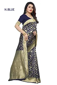 Copper Zari Pure Silk Saree | Indian Ethnic Wear | Traditional Women's Sari-thumb2