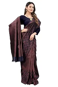 Premium Silk Saree Pure Vintage Fabric Blouse Soft 100% Banarasi Wear | Indian Ethnic Wear |Traditional Wedding Party Woven Sarees (NAVY BLUE)-thumb2