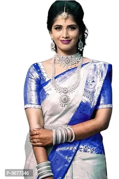 Soft Silk Saree | Indian Ethnic Wear | Traditional Women's Wedding Piece Bollywood Designer (BLUE)