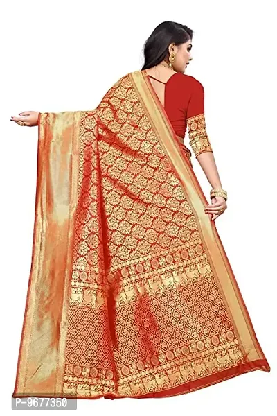 Kanchipuram Studio Wedding Banarasi Silk Saree | Indian Ethnic Wear | Traditional Women's Sari-thumb2