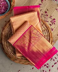 Ethnic Art Silk Kanjeevaram Zari Woven Saree For Women-thumb4