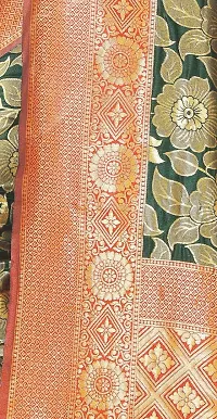 Kanjeevaram Silk Saree| Indian Ethnic Wear | Traditional Women's Sari-thumb3