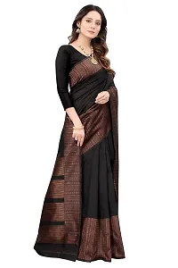 Kanchipuram Printed Ethnic Silk Saree | Indian Ethnic Wear | Traditional Women's Sari-thumb3