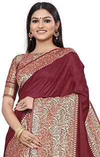 Smooth Kanjeevaram Silk Saree Pure Zari Traditional Women's Sari-thumb4