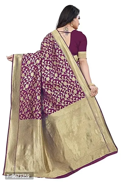 Copper Zari Pure Silk Saree | Indian Ethnic Wear | Traditional Women's Sari-thumb4