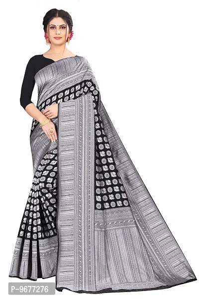 NEW BLACK AND SILVER SOFT SILK SAREE – Walusha