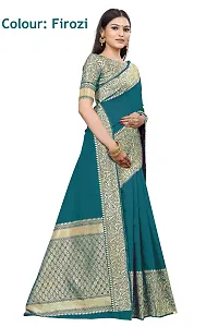 Smooth Kanjeevaram Silk Saree Pure Zari Traditional Women's Sari-thumb1