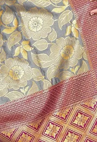 Kanjeevaram Silk Saree| Indian Ethnic Wear | Traditional Women's Sari-thumb4