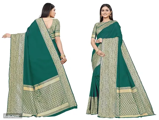 Smooth Kanjeevaram Silk Saree Pure Zari Traditional Women's Sari-thumb3