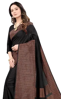 Kanchipuram Printed Ethnic Silk Saree | Indian Ethnic Wear | Traditional Women's Sari-thumb1