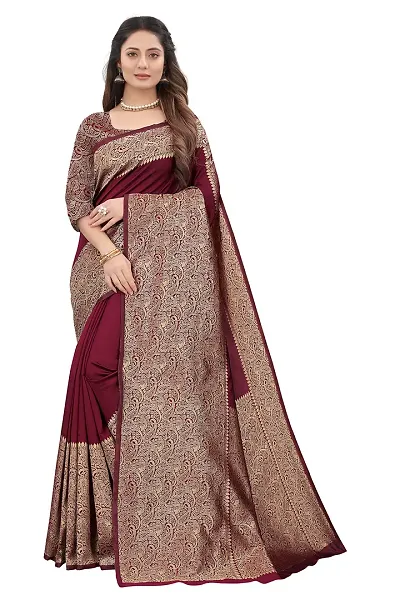 Smooth Kanjeevaram Silk Saree Pure Zari Traditional Women's Wedding Piece Bollywood Designer