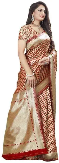 Kanjeevaram Silk Saree Traditional Women's Wedding Piece Bollywood Designer Red-thumb2