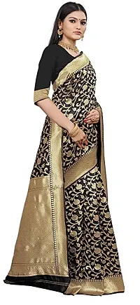 Copper Zari Pure Silk Saree | Indian Ethnic Wear | Traditional Women's Sari-thumb1