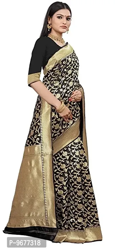 Copper Zari Pure Silk Saree | Indian Ethnic Wear | Traditional Women's Sari-thumb2