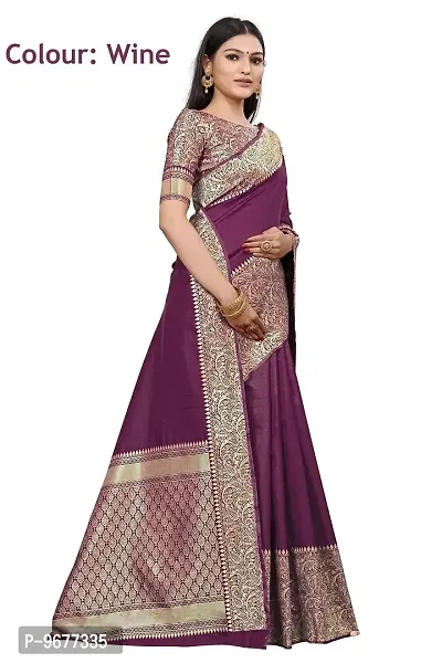 Smooth Kanjeevaram Silk Saree Pure Zari Traditional Women's Sari-thumb2